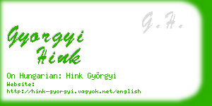 gyorgyi hink business card